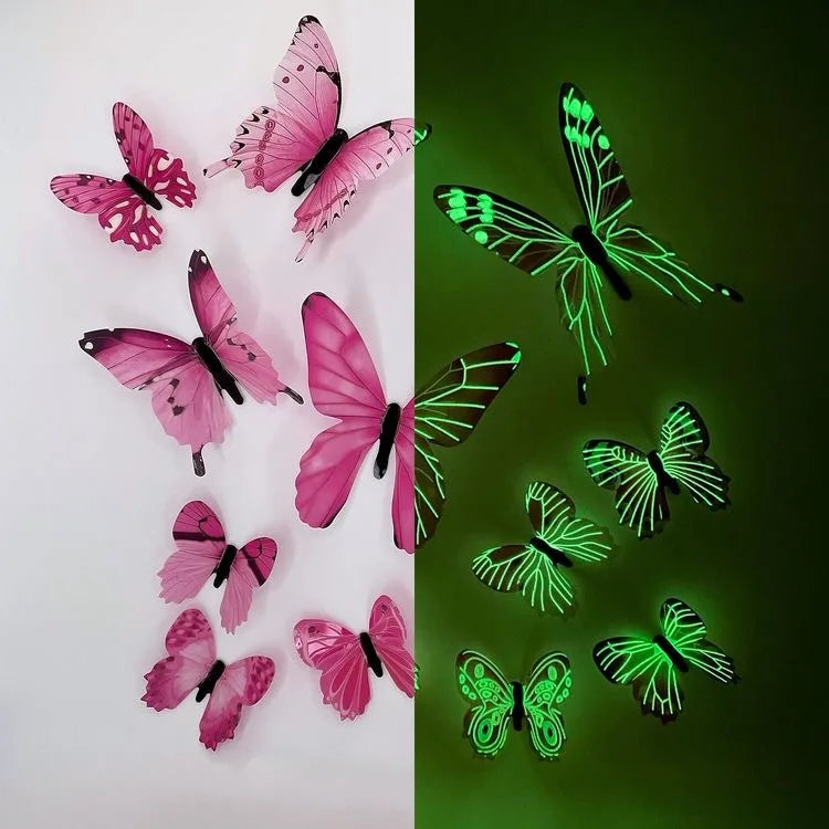 3D Butterfly Wall Stickers – 12-Piece Home Decor Set