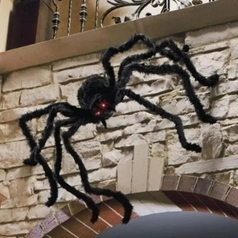 Giant Halloween Plush Spider Decoration – 30cm to 200cm