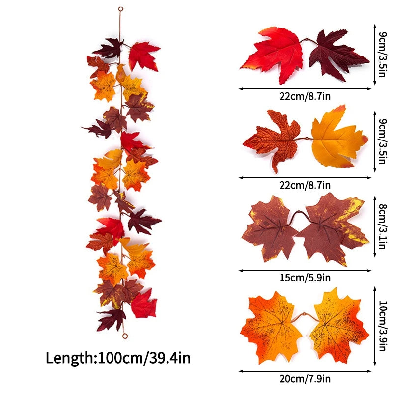Artificial Maple Leaf Fall Decoration