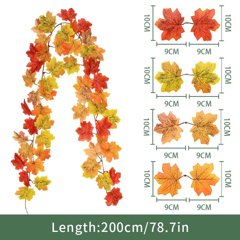 Artificial Maple Leaf Fall Decoration