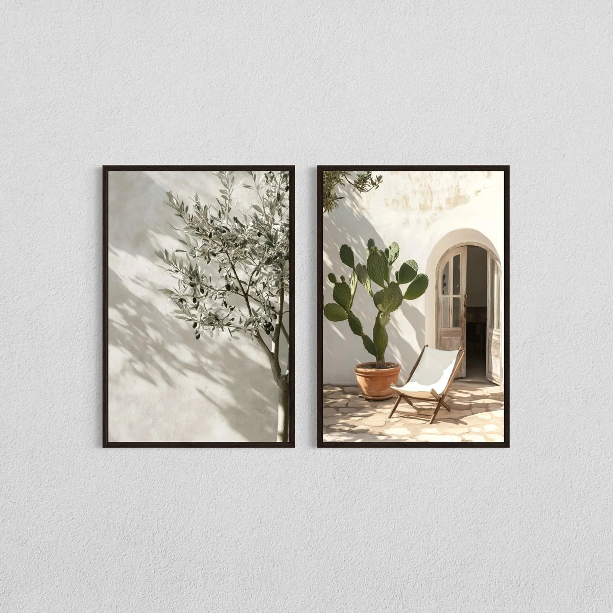 Botanical Canvas Wall Art – 2-Piece Set, Unframed Prints